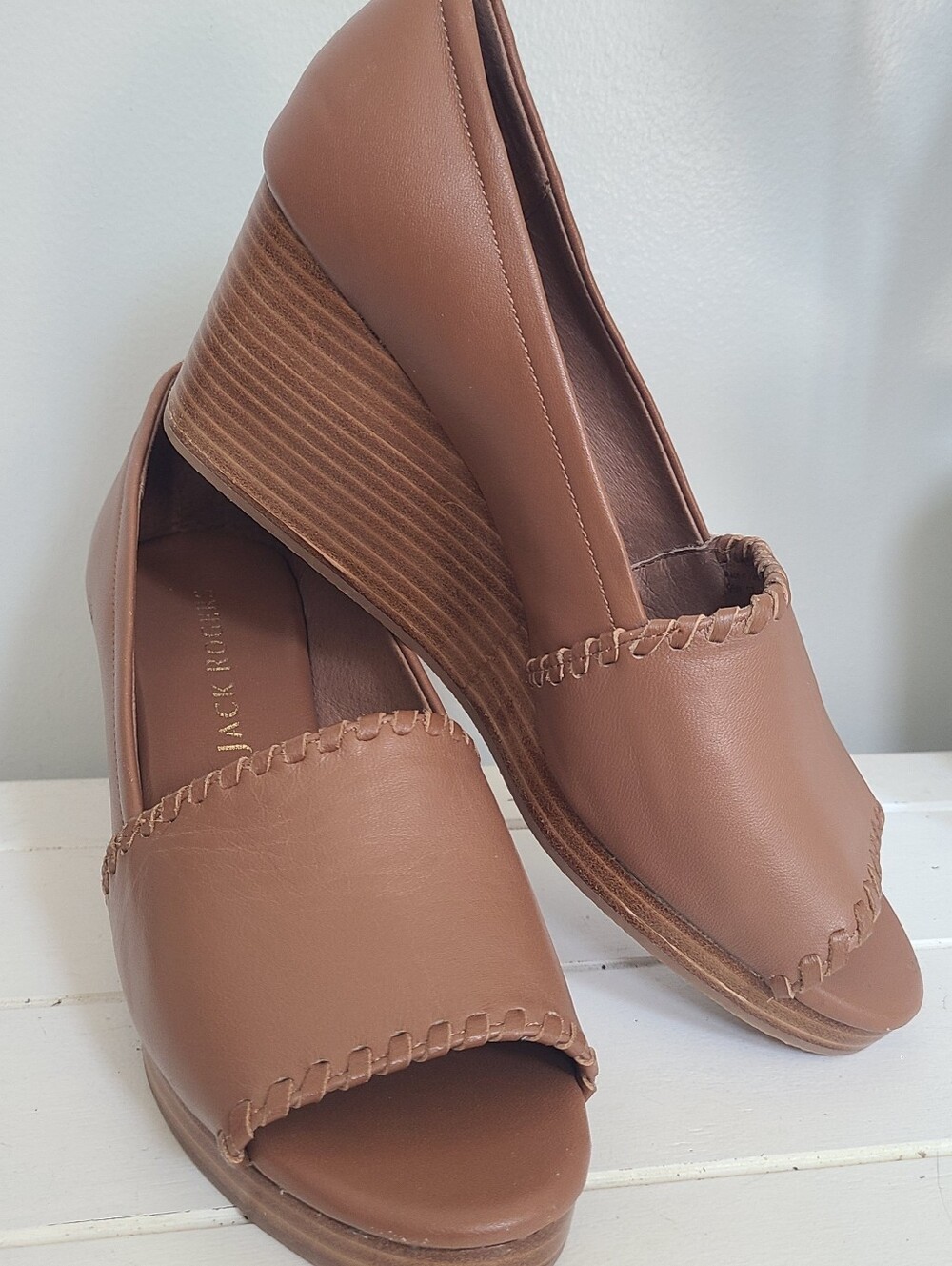 Jack Rogers Palmer Wedge Sandals Women's Size 9.5M NEW